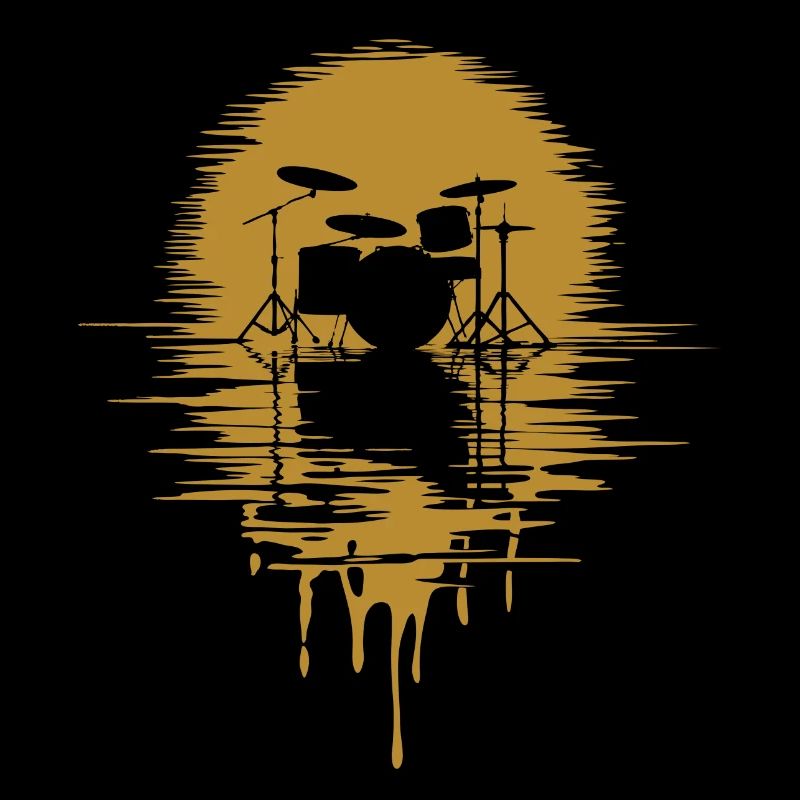 Drumset Silhouette Drums