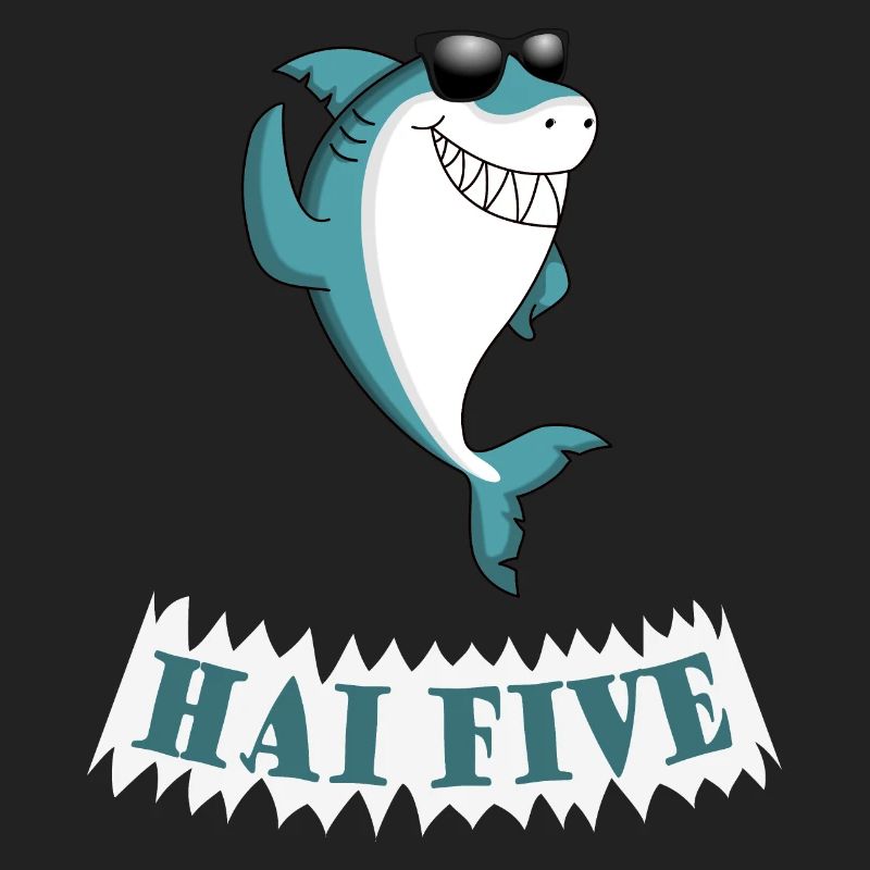 Haifisch High Five oder in dem Fall: HAI FIVE!
