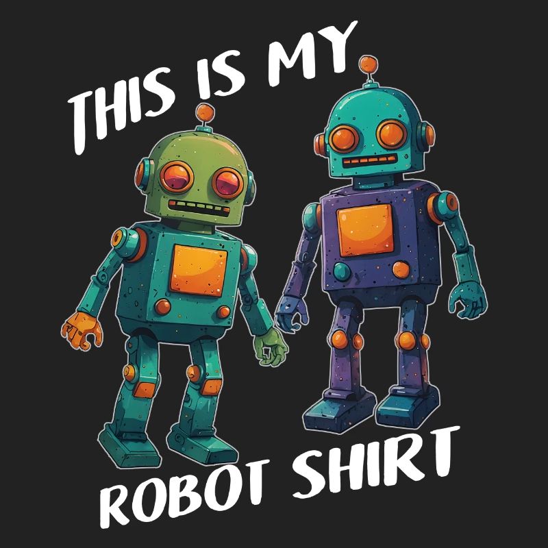 C’est ma chemise de robot deux mignons petits robots