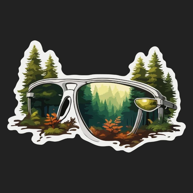 Sunglasses / Reflection / Forest / Reflection