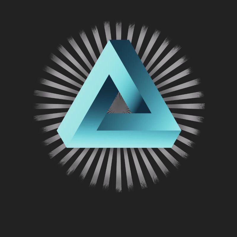 illusion illuminati triangle pyramide nerd maths