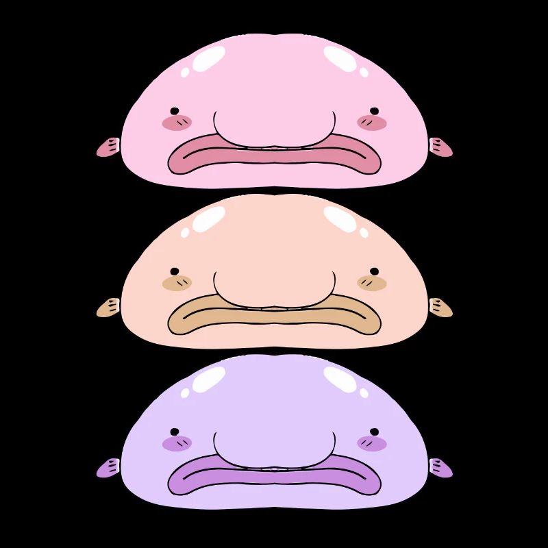 Blobfisch Tiefsee Grumpy Introvertiert Geschenk