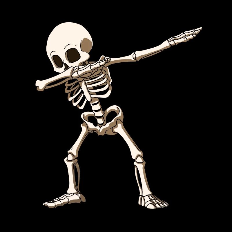 Dab squelette Dabbing Gerippe Halloween danse