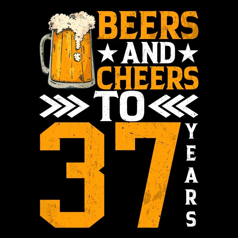 Acclamations et bière à 37 ans Chope de bière mousseuse