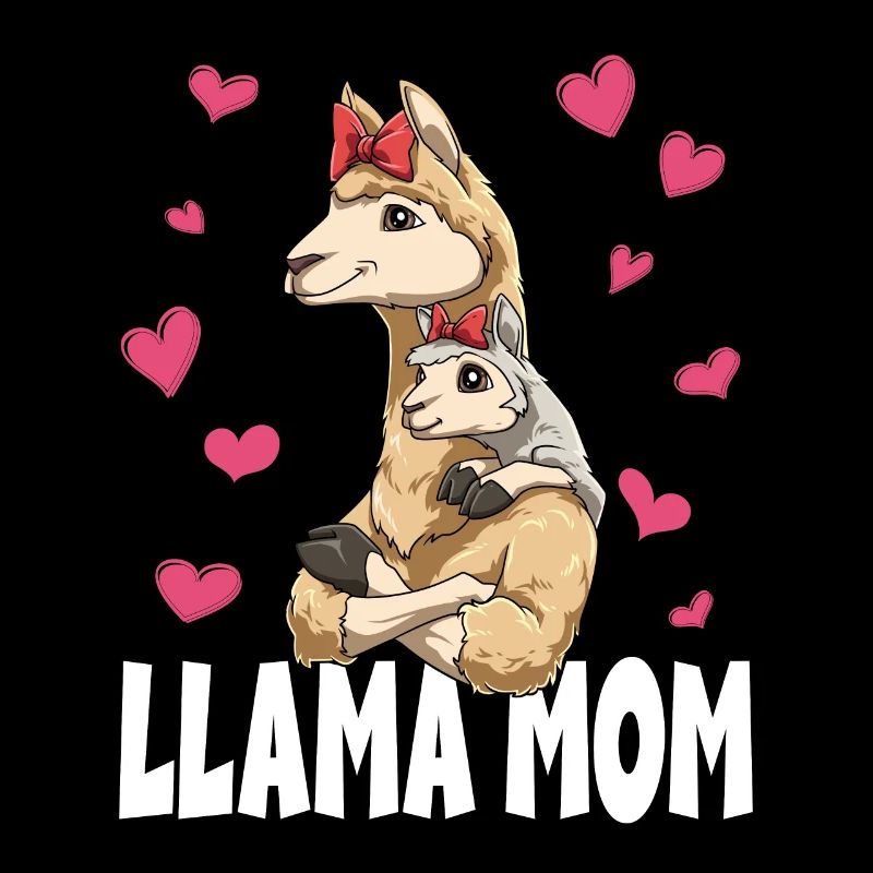 Lama Mama Muttertag Mom Mutter Alpaka
