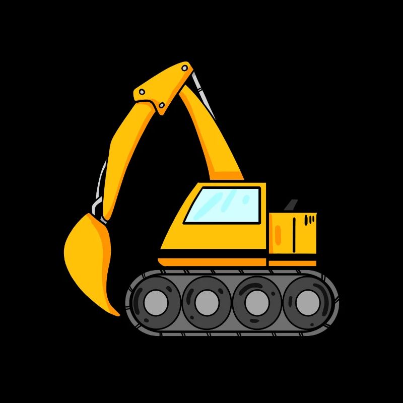 Löffelbagger Ausgräber Bagger Baumaschine