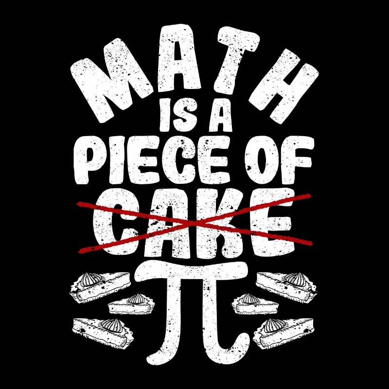 Math est un morceau de gâteau Pi Day drôle 3.14 Math