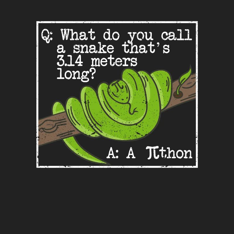 python serpent pithon pi tag icône maths drôles