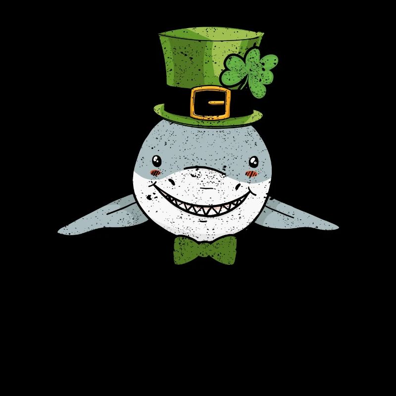 Poisson lutin requin trèfle Saint-Patrick