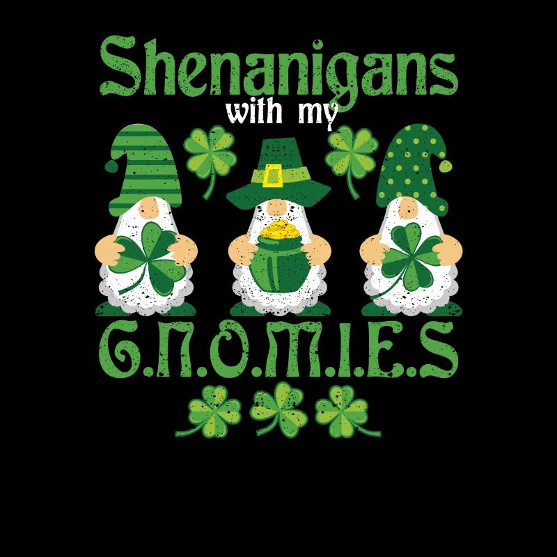 Gnome de la Saint-Patrick Manigances de trèfle avec