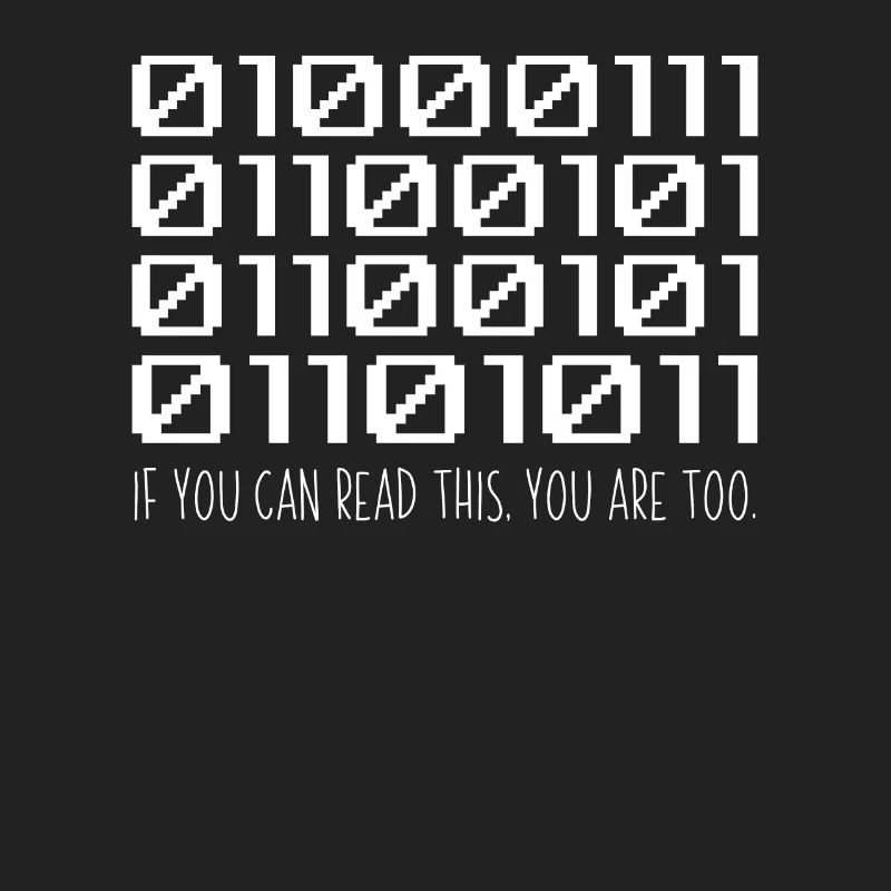 Cooler Computer Binärcode Programmierer Entwickler