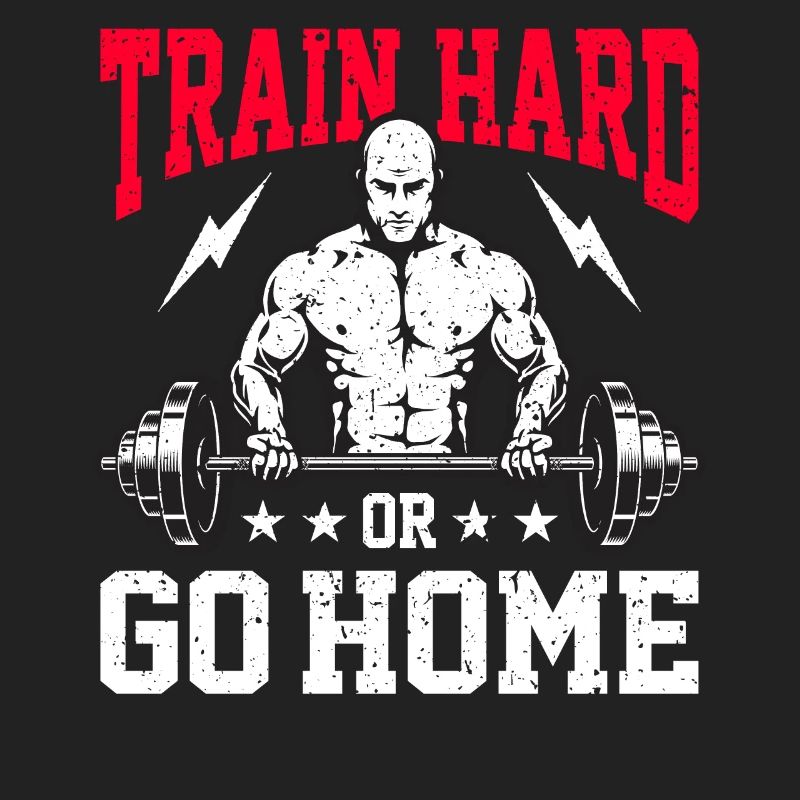 Trainiere hart oder geh nach Hause