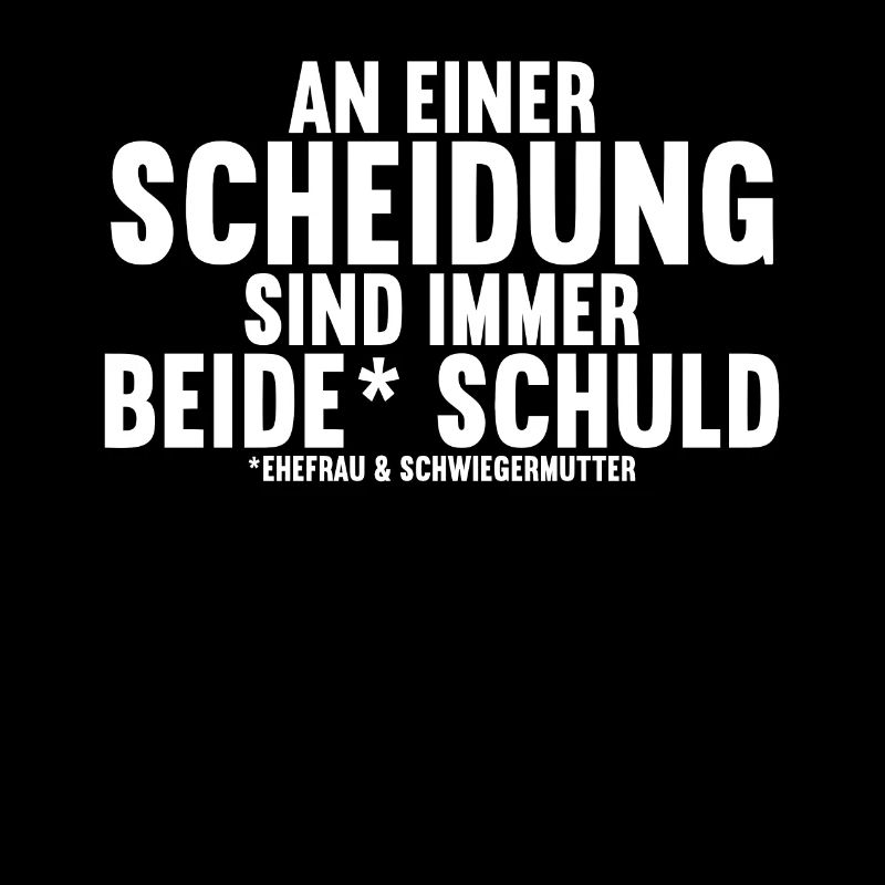 An einer Scheidung sind immer beide Schuld