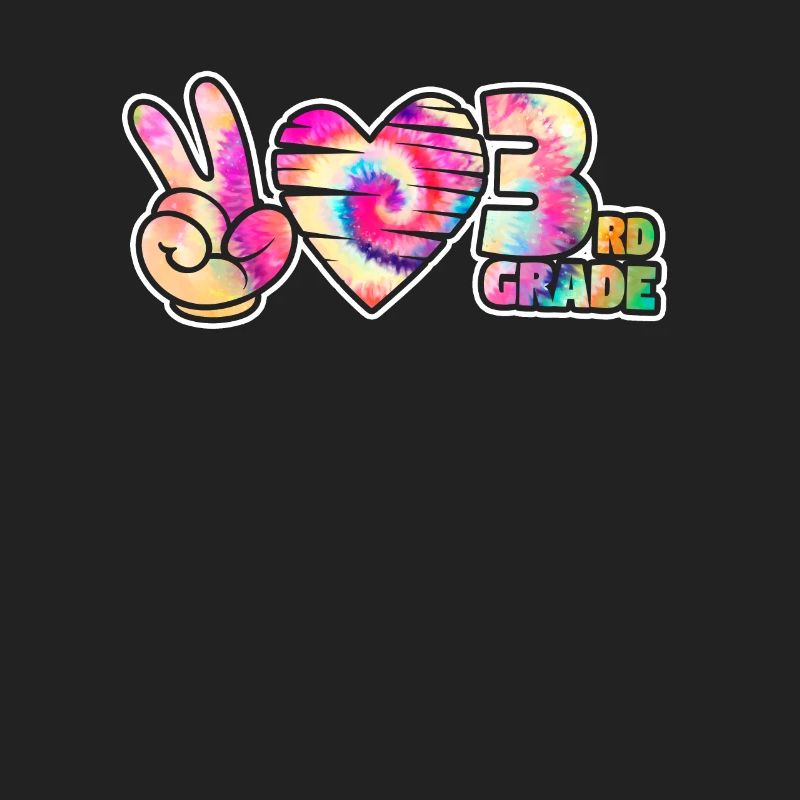 Peace Love Third 3rd Class Squad Back To School