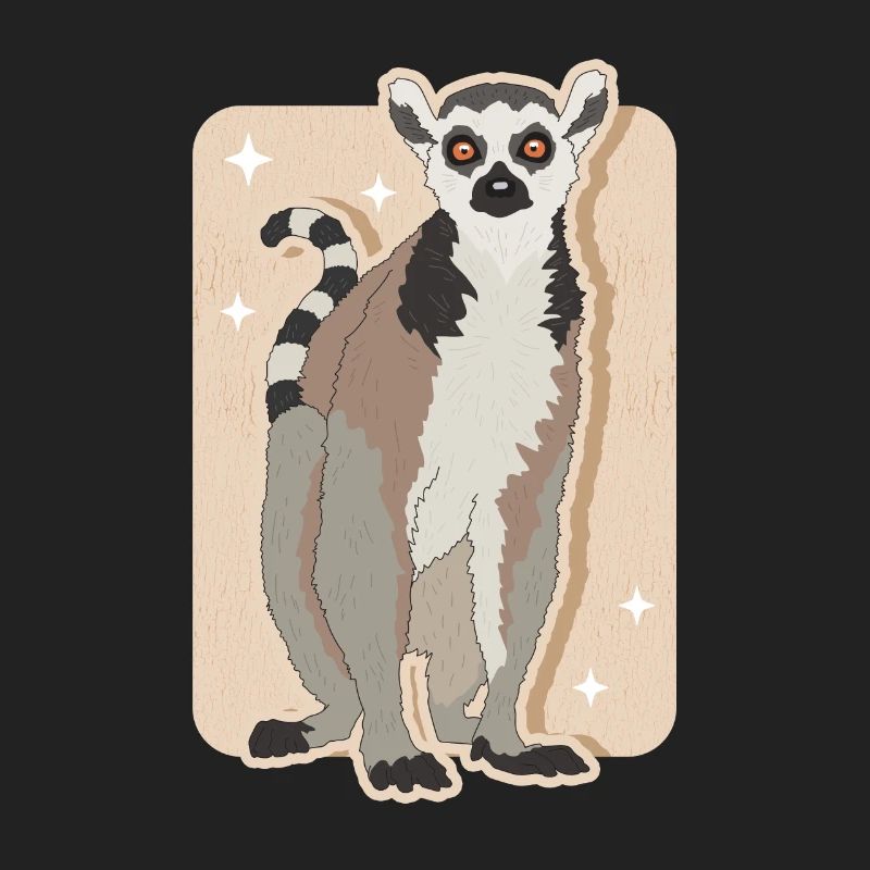 Lemurs Ring-tailed lemur Ringtail Lemure Gift