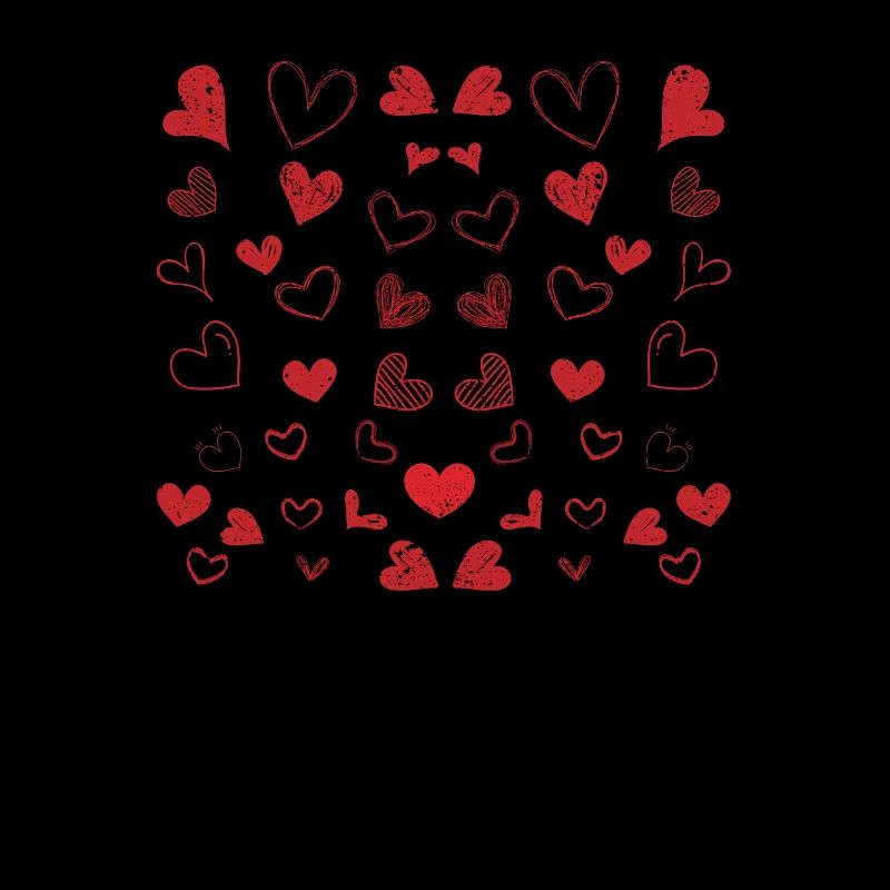 Hearts Pattern Saint-Valentin Mignon Love V-Day