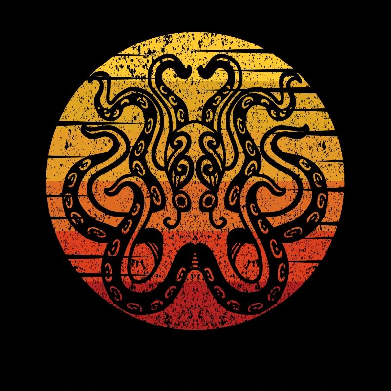 Octopus Octopus, Squid with Sunset
