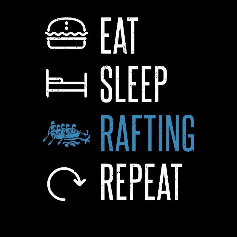 Manger Dormir Rafting Répéter Canoë en eau vive