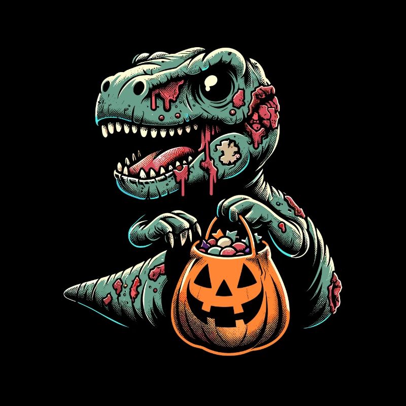 T-Rex Dinosaurier Süßes Oder Saures Halloween