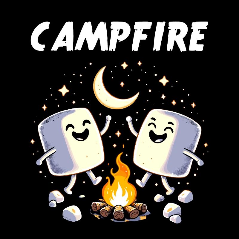 Camping Campfire Marshmallow Camper Funny