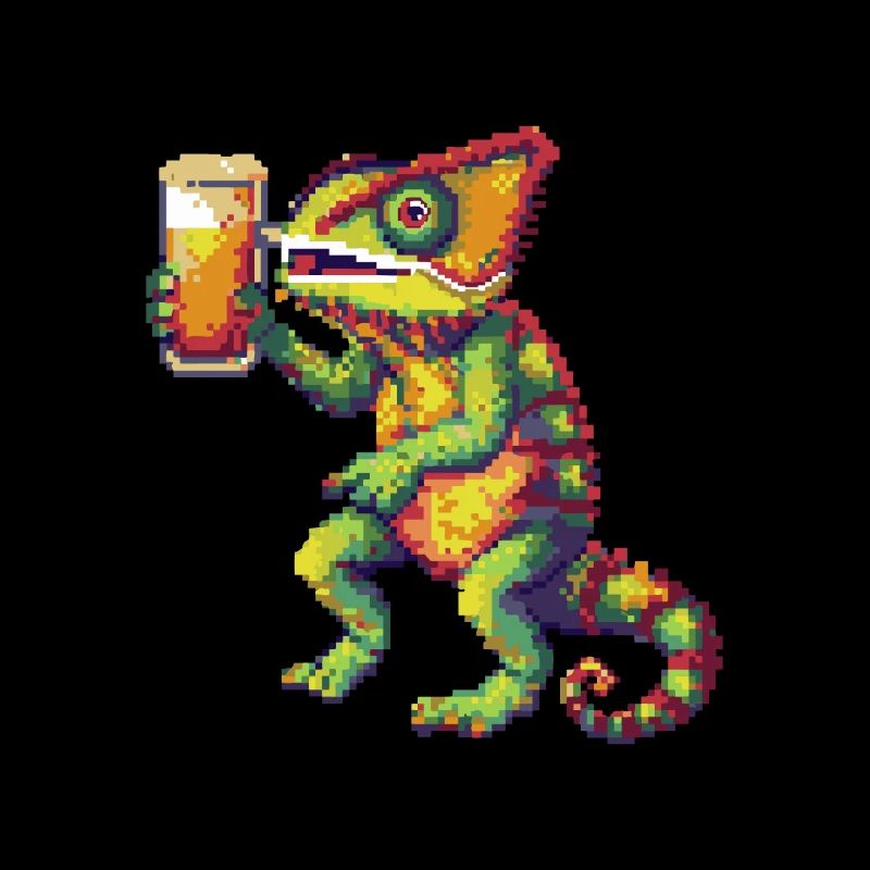 Chameleon Beer Pixel