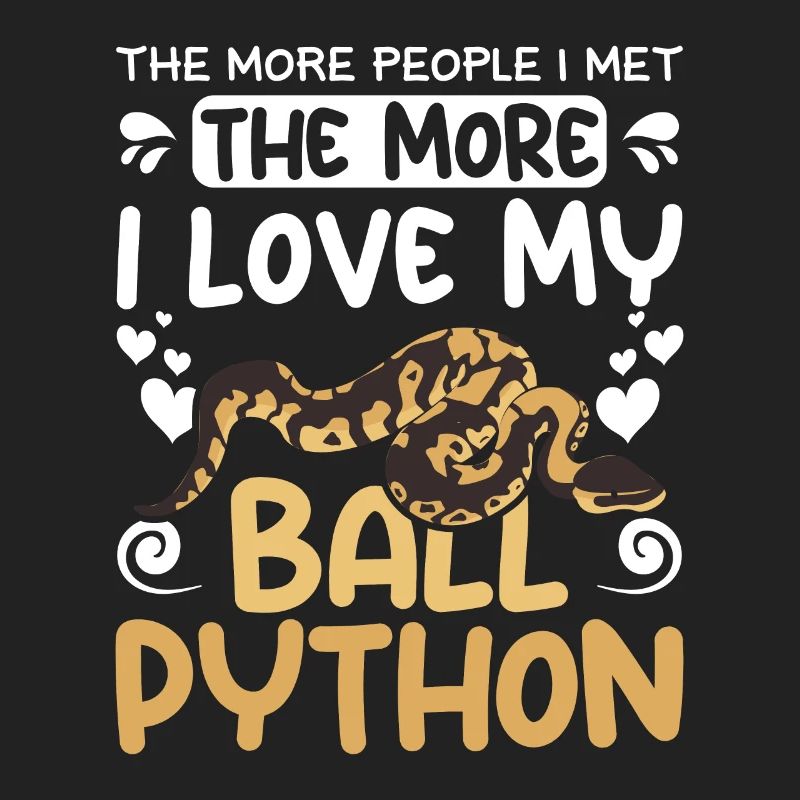 plus je rencontrais de gens, plus j’aime mon python royal