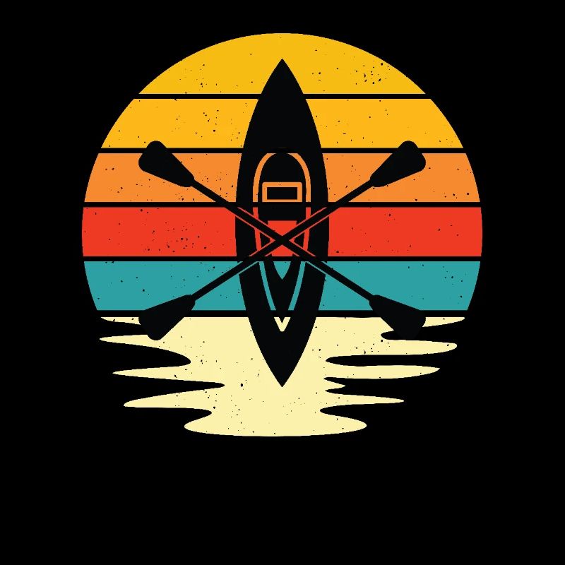 Retro Sunset Kayaking