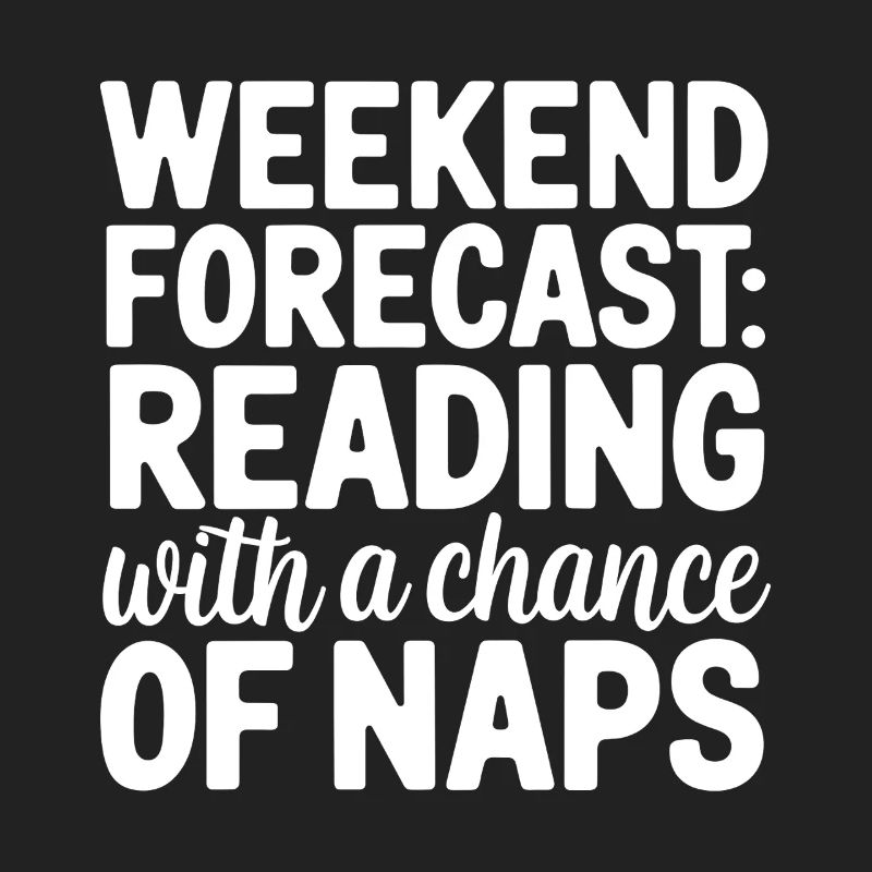 Wochenendvorhersage-Lesung mit der Möglichkeit eines Nickerchens