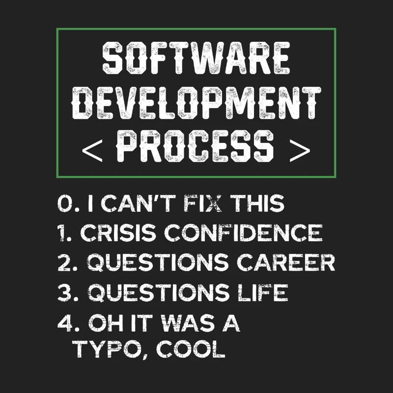 Softwareentwicklungsprozess Humor Programmierer