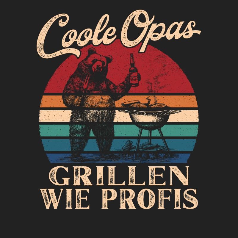 Cool Mpapas Grillades Rétro Papy