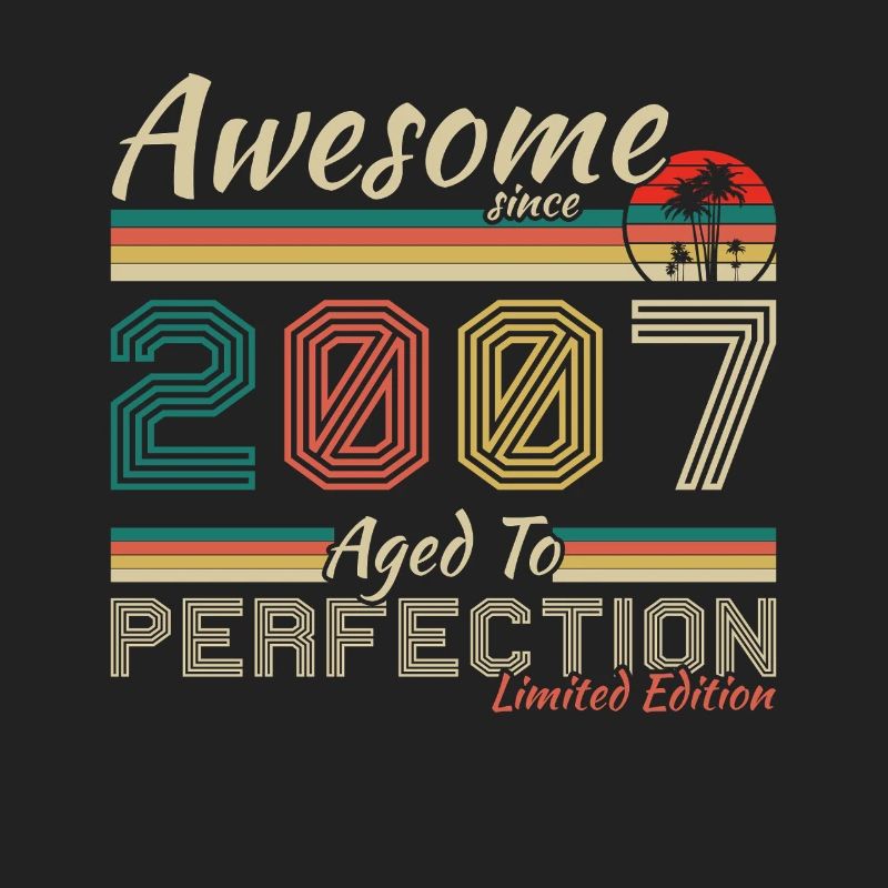 2007 Vintage Retro Geburtstagsgeschenk