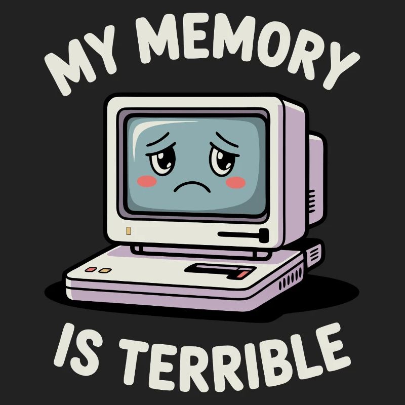 My Memory Is Terrible Funny Computer Funny Coding