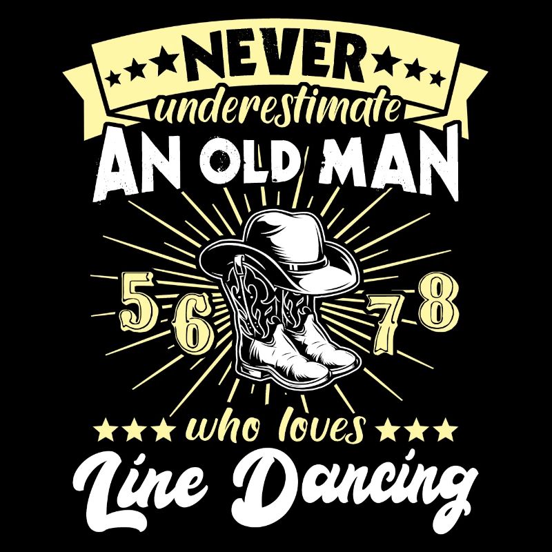 Unterschätze Line Dance Mann