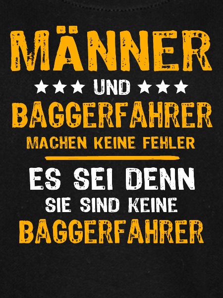 Baggerfuehrer Baggerfahrer