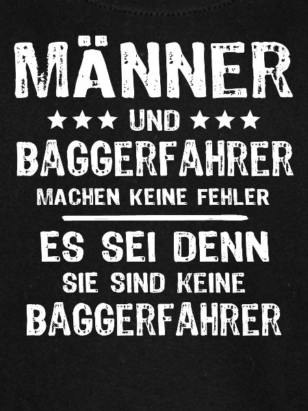 Baggerfuehrer Baggerfahrer