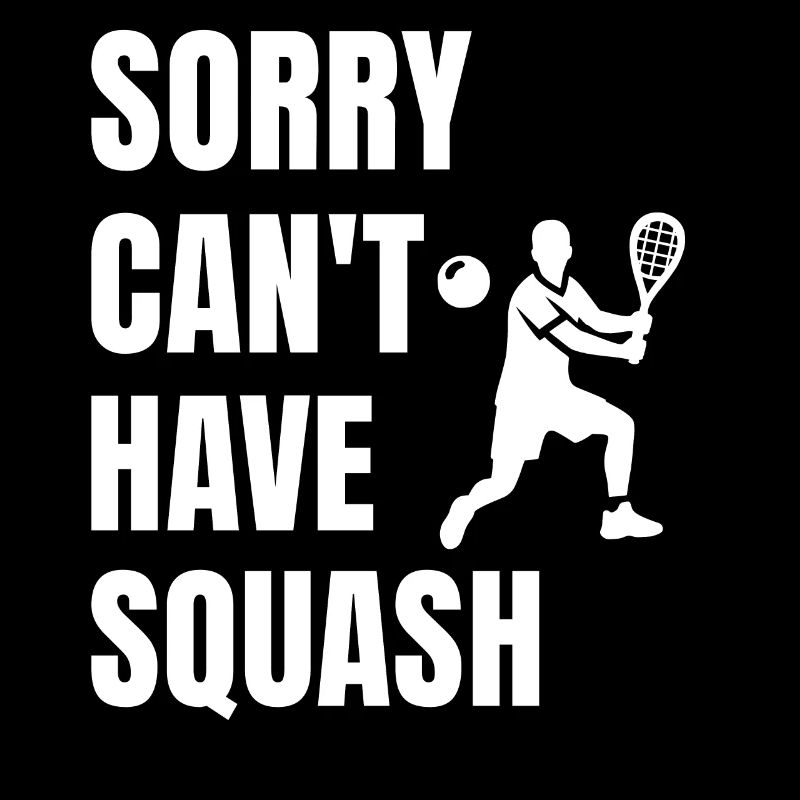 Lustiger Squash Spruch