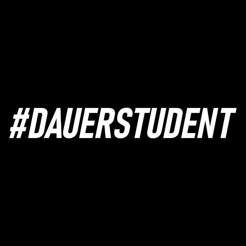 DAUERSTUDENT in weiß