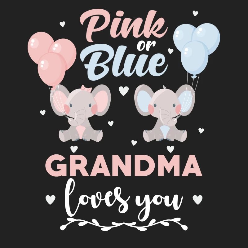 Rosa oder blauer Oma Elefant