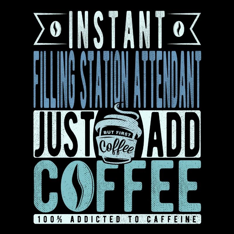 Le préposé à la station-service instantanée ajoute simplement du café