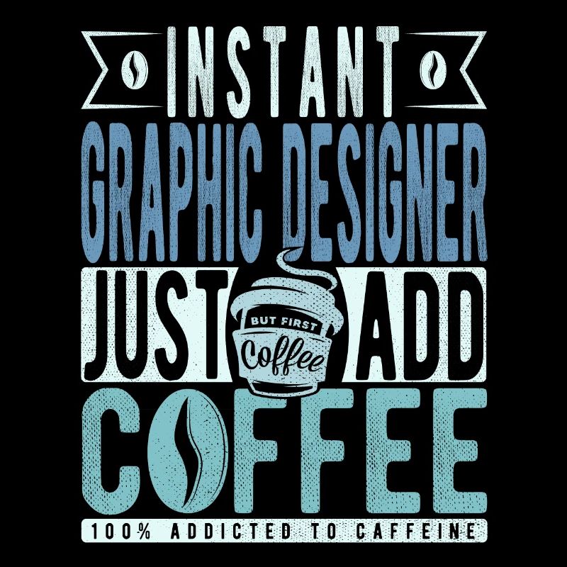 Concepteur graphique instantané Il suffit d’ajouter du café