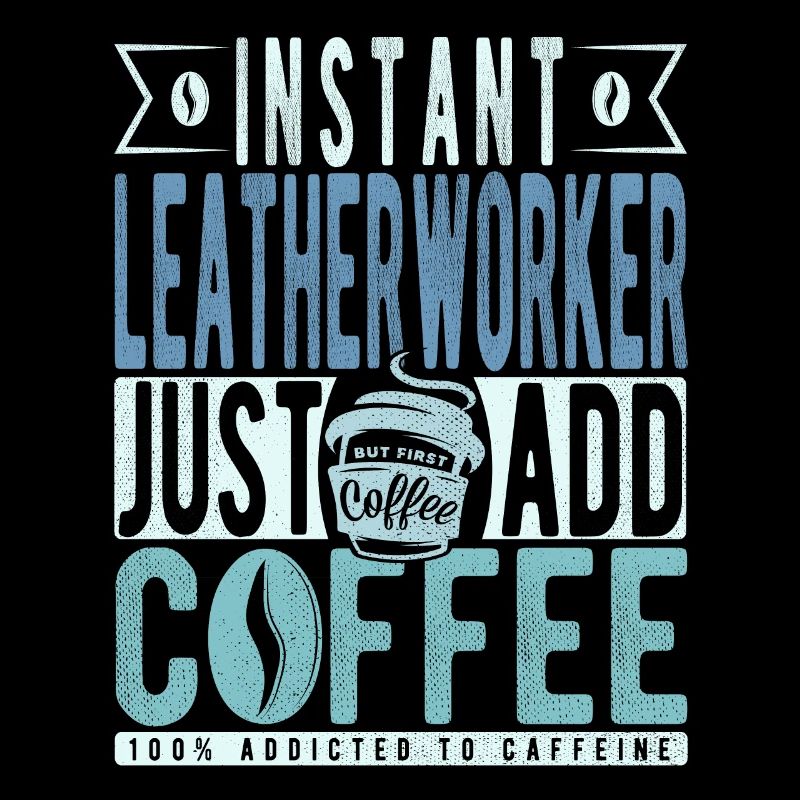 Instant-Lederarbeiter Einfach Kaffee hinzufügen