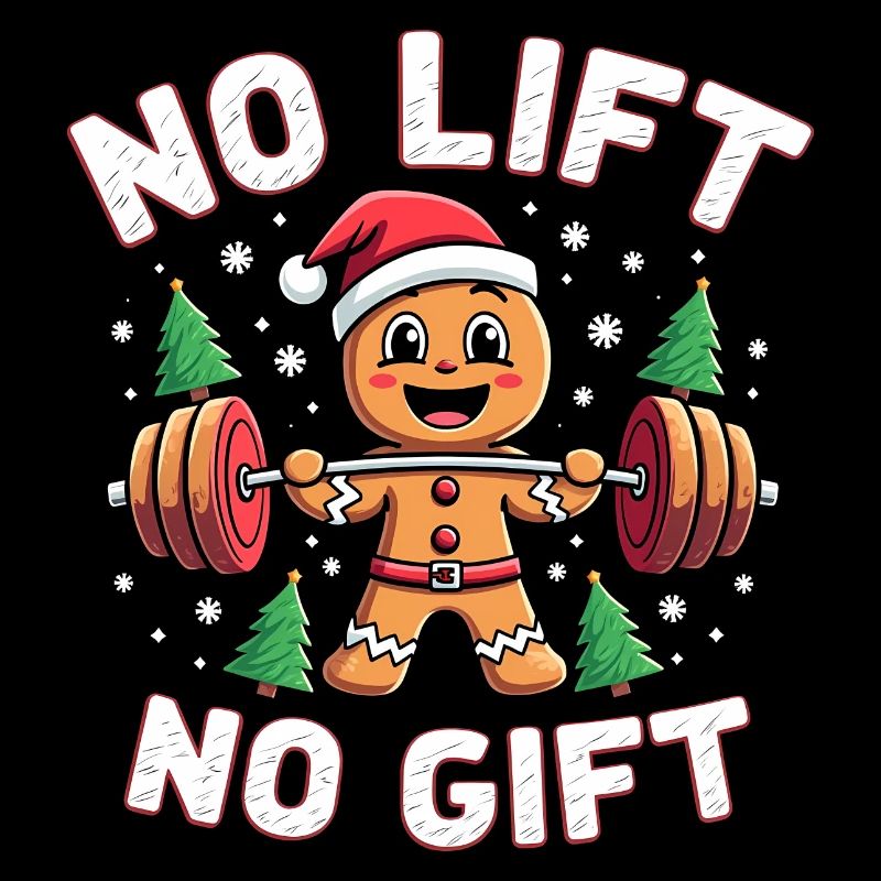 No Lift No Gift - Bodybuilder Lebkuchenmann