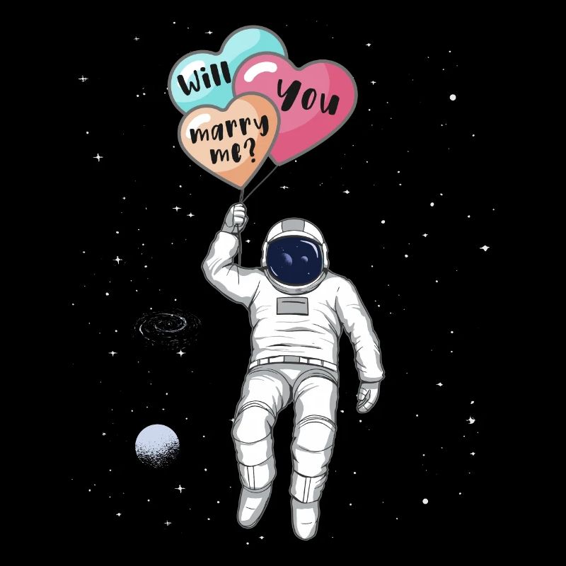 Est-ce que tu m’épouses, astronaute dans l’espace