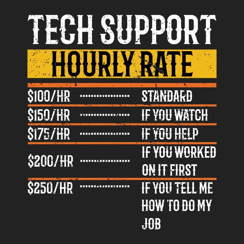 Tech Support Hourly Rate Programmer Technical