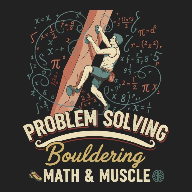 Bouldering Math & Muscle Problem Solving Climb