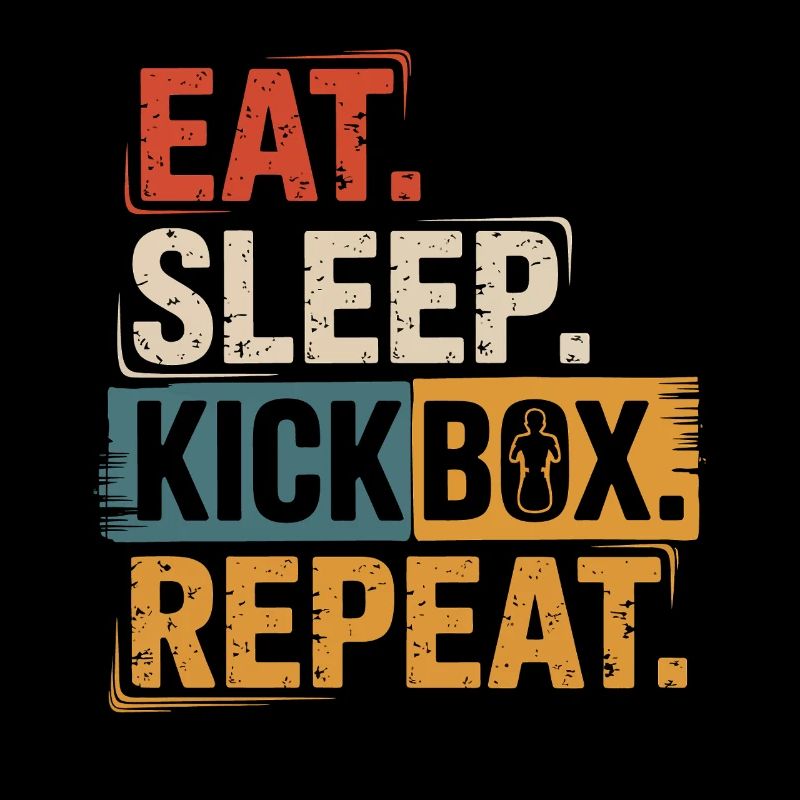 Mange Sommeil Kickbox Répéter