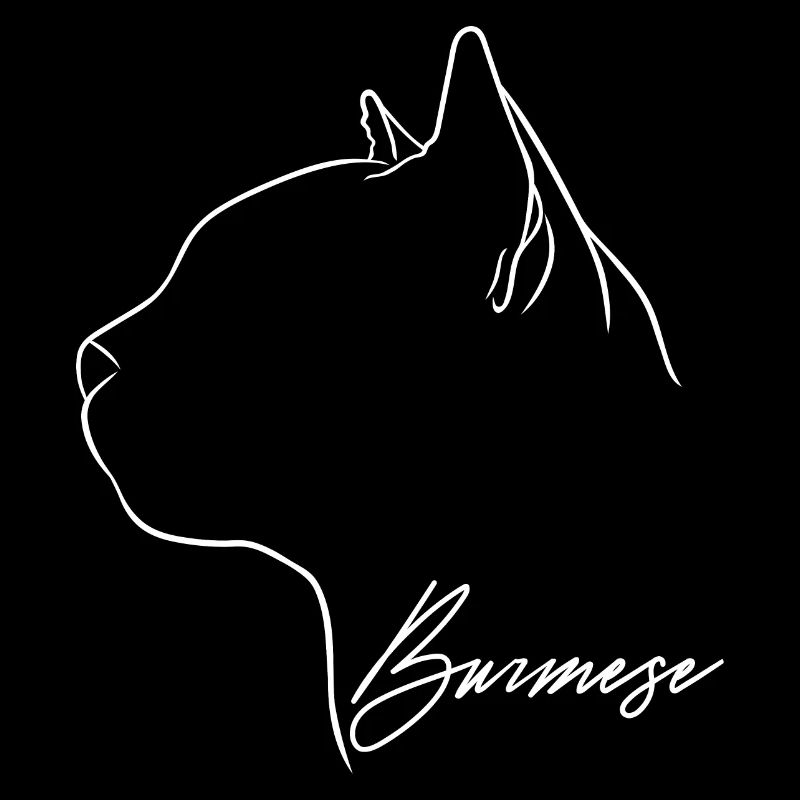 Burmese Profile Cat Cat Wilsigns