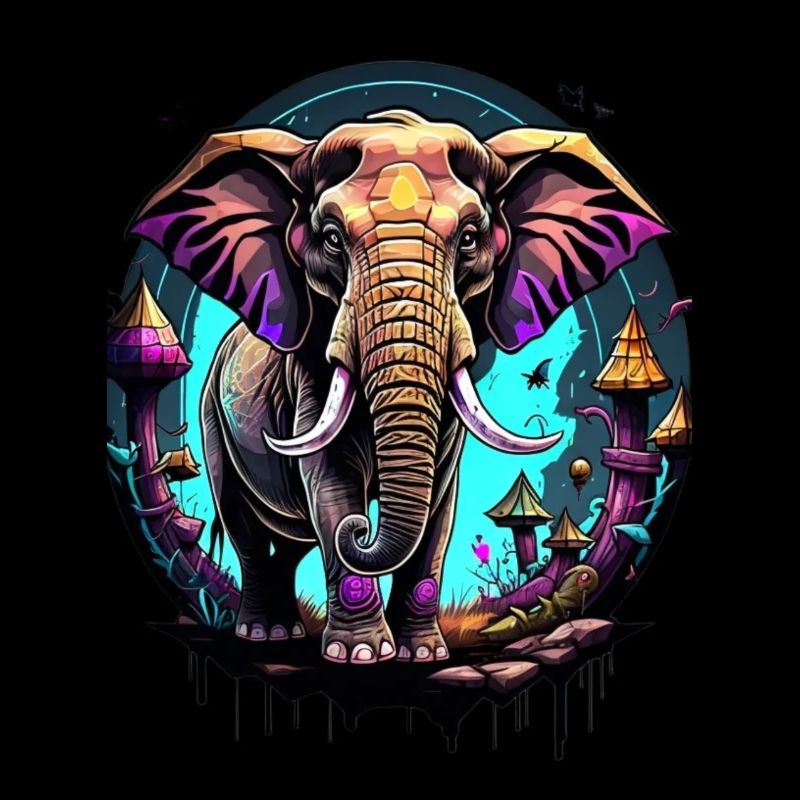 Graffiti éléphant