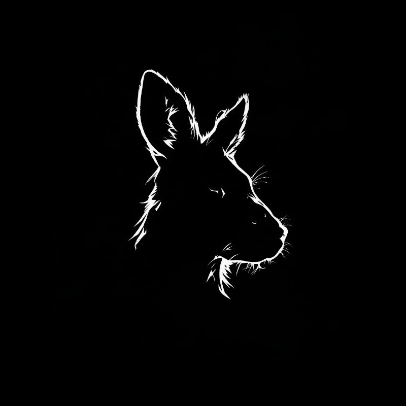 Kangaroo silhouette