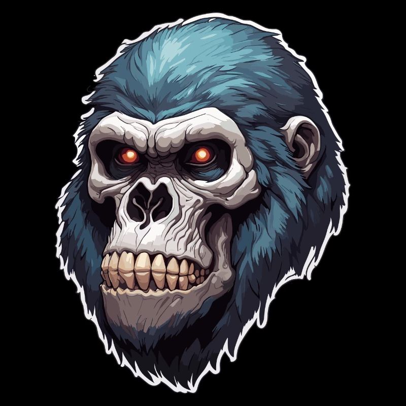 Gorilla Skull / Animal / Wild / Monkey / Primate